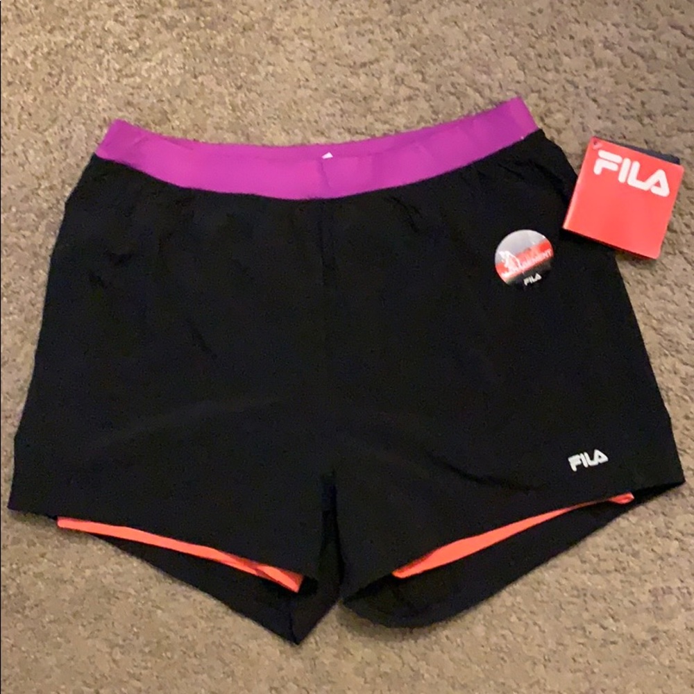 NWT Fila Women’s Double Layer Workout Shorts | M